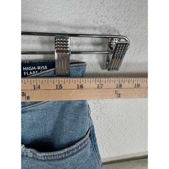 J.Crew High-rise flare crop jean in all-day stretch raw hem sz 31T - Picture 7 of 14